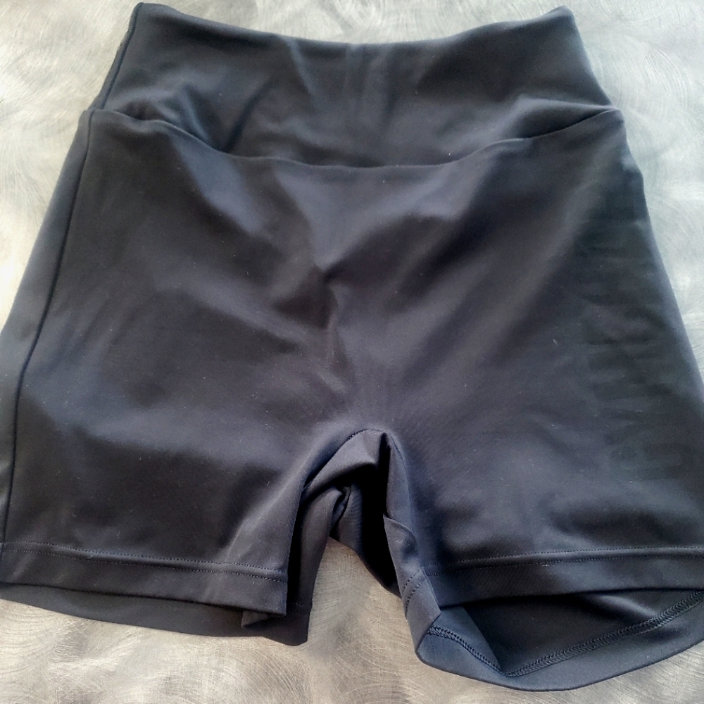Gymshark Black Ruched Shorts